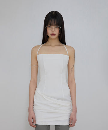 Asymmetrical Draped Dress